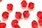 100pcs Authentic Preciosa 4mm (0.16 Inch) Small Faceted Bicone Crystal Loose Beads Light Siam Red Compatible with Swarovski 5301/5328 for DIY Jewelry Making Pre-B406